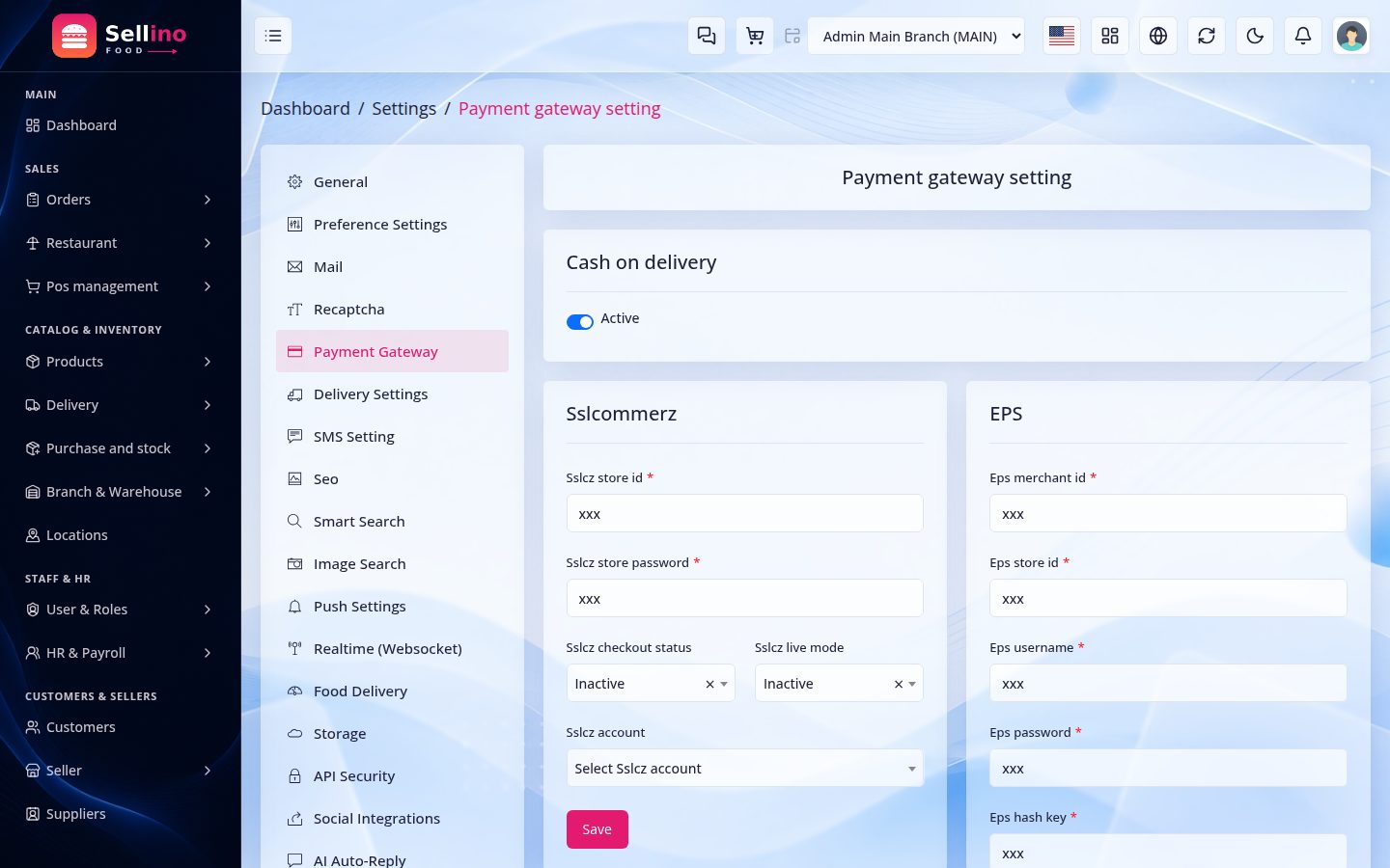 Settings → Payment Gateways
