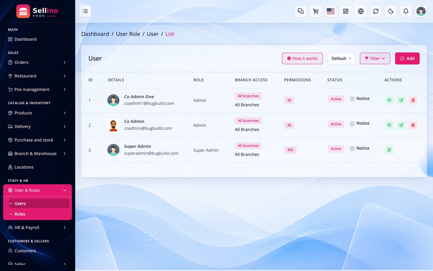 Users & roles